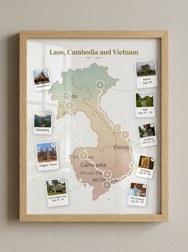 Laos, Cambodia and Vietnam